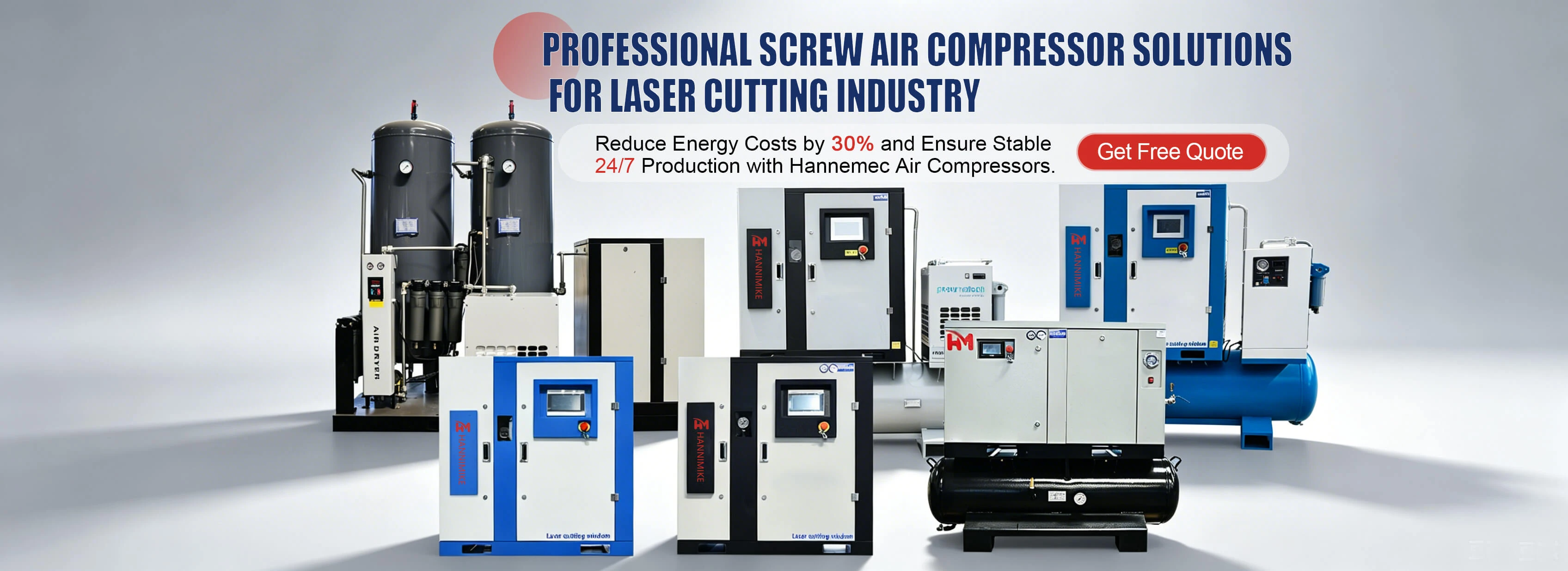 Professional Screw Air Compressor Solutions for Laser Cutting Industry